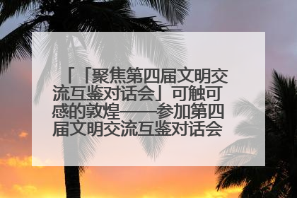 「聚焦第四届文明交流互鉴对话会」可触可感的敦煌——参加第四届文明交流互鉴对话会的外宾参观上元市集