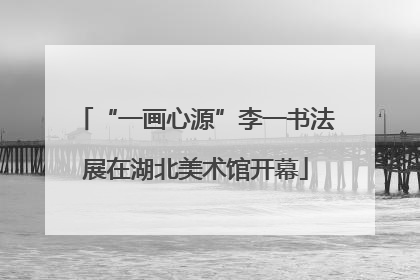 “一画心源”李一书法展在湖北美术馆开幕