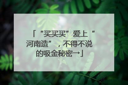 “买买买”爱上“河南造”，不得不说的吸金秘密→