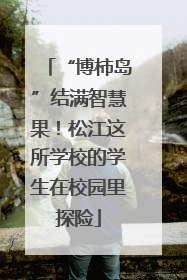 “博柿岛”结满智慧果！松江这所学校的学生在校园里探险