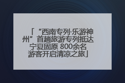 “西南专列·乐游神州”首趟旅游专列抵达宁夏固原 800余名游客开启清凉之旅