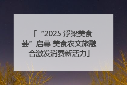 “2025 浮梁美食荟”启幕 美食农文旅融合激发消费新活力