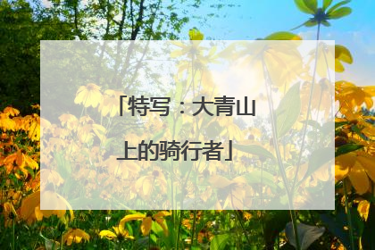 特写：大青山上的骑行者