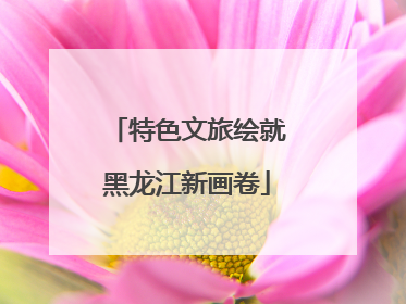特色文旅绘就黑龙江新画卷