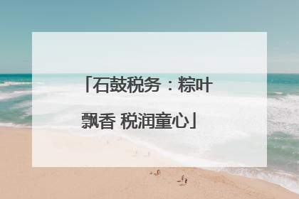 石鼓税务：粽叶飘香 税润童心