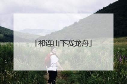 祁连山下赛龙舟