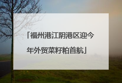 福州港江阴港区迎今年外贸菜籽粕首航
