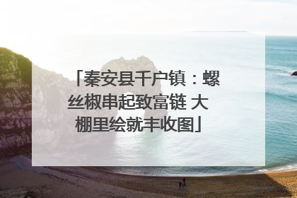 秦安县千户镇：螺丝椒串起致富链 大棚里绘就丰收图