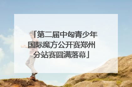 第二届中匈青少年国际魔方公开赛郑州分站赛圆满落幕
