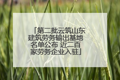 第二批云筑山东建筑劳务输出基地名单公布 近二百家劳务企业入驻