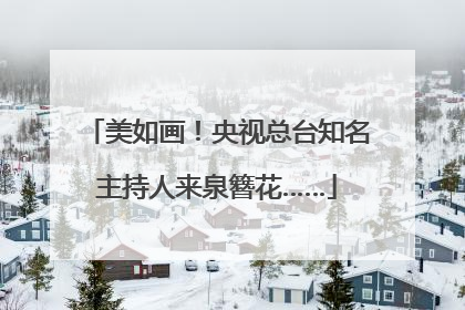 美如画！央视总台知名主持人来泉簪花……