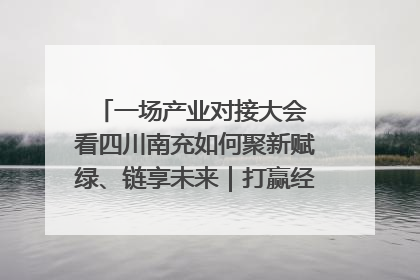 一场产业对接大会 看四川南充如何聚新赋绿、链享未来｜打赢经济发展翻身仗