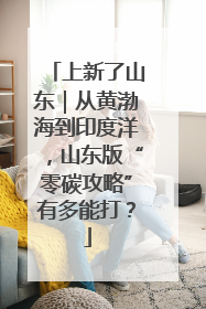 上新了山东｜从黄渤海到印度洋，山东版“零碳攻略”有多能打？