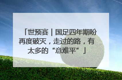 世预赛｜国足四年期盼再度破灭，走过的路，有太多的“意难平”