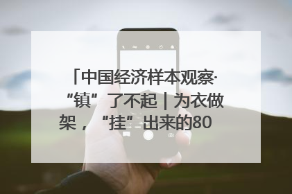 中国经济样本观察·“镇”了不起｜为衣做架，“挂”出来的80亿元“衣架产业”