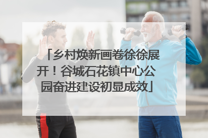 乡村焕新画卷徐徐展开！谷城石花镇中心公园奋进建设初显成效