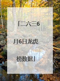 二六三6月6日龙虎榜数据