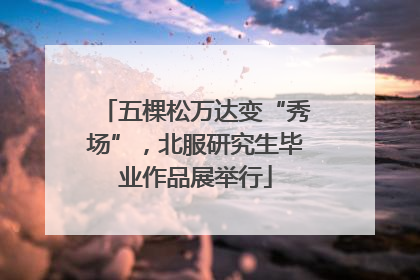 五棵松万达变“秀场”，北服研究生毕业作品展举行