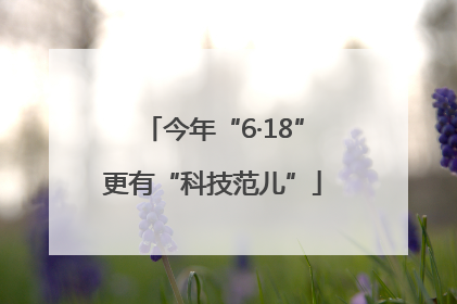 今年“6·18”更有“科技范儿”