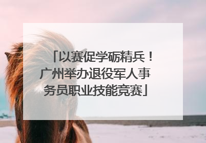 以赛促学砺精兵！广州举办退役军人事务员职业技能竞赛