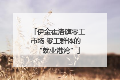 伊金霍洛旗零工市场 零工群体的“就业港湾”