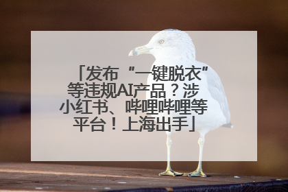 发布“一键脱衣”等违规AI产品?涉小红书、哔哩哔哩等平台!上海出手