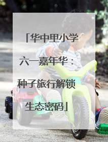 华中里小学六一嘉年华:种子旅行解锁生态密码