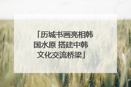 历城书画亮相韩国水原 搭建中韩文化交流桥梁