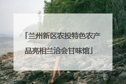 兰州新区农投特色农产品亮相兰洽会甘味馆