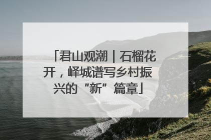 君山观潮｜石榴花开，峄城谱写乡村振兴的“新”篇章