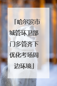 哈尔滨市城管环卫部门多管齐下优化考场周边环境