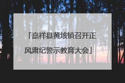 嘉祥县黄垓镇召开正风肃纪警示教育大会