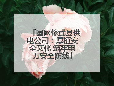 国网修武县供电公司：厚植安全文化 筑牢电力安全防线