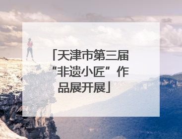 天津市第三届“非遗小匠”作品展开展