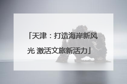 天津：打造海岸新风光 激活文旅新活力