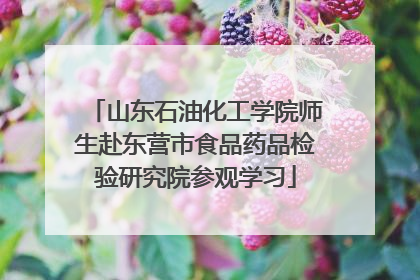 山东石油化工学院师生赴东营市食品药品检验研究院参观学习