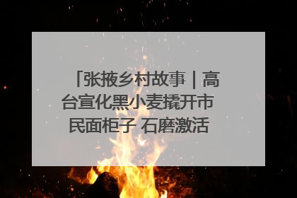 张掖乡村故事｜高台宣化黑小麦撬开市民面柜子 石磨激活村集体钱匣子