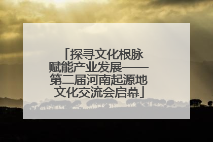 探寻文化根脉 赋能产业发展——第二届河南起源地文化交流会启幕