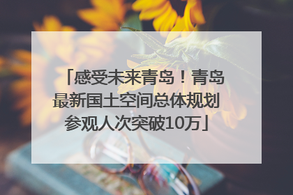 感受未来青岛！青岛最新国土空间总体规划参观人次突破10万