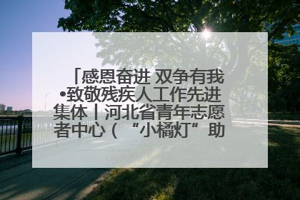 感恩奋进 双争有我•致敬残疾人工作先进集体丨河北省青年志愿者中心（“小橘灯”助残接力计划实施团队）：用温暖陪伴，守护特殊孩子成长