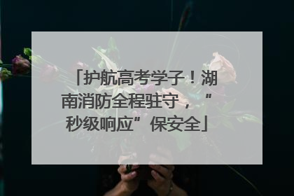 护航高考学子！湖南消防全程驻守，“秒级响应”保安全