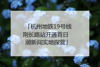 杭州地铁19号线荆长路站开通首日 潮新闻实地探营