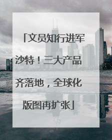 文员知行进军沙特！三大产品齐落地，全球化版图再扩张