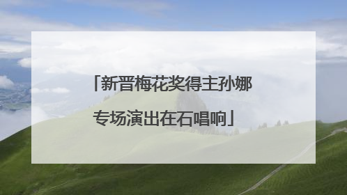 新晋梅花奖得主孙娜专场演出在石唱响