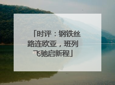 时评：钢铁丝路连欧亚，班列飞驰启新程