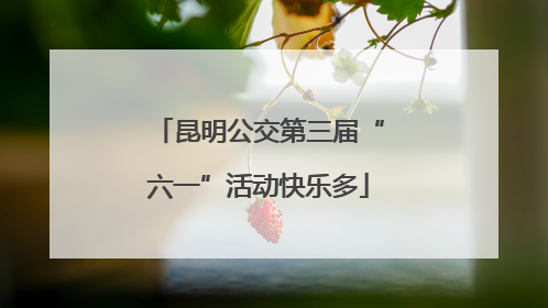 昆明公交第三届“六一”活动快乐多