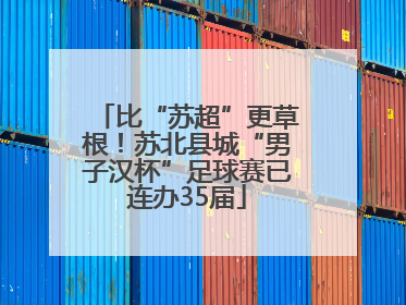 比“苏超”更草根！苏北县城“男子汉杯”足球赛已连办35届