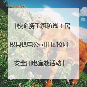 校企携手筑防线！民权县供电公司开展校园安全用电宣教活动