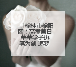 榆林市榆阳区：高考首日 莘莘学子执笔为剑 逐梦青春