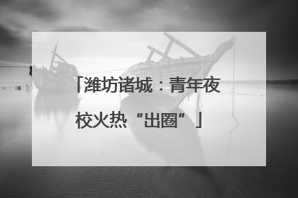 潍坊诸城：青年夜校火热“出圈”